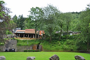 Eingang - auch Mundloch genannt - zum 19-Lachter-Stollen in Wildemann, den Harz-Urlauber im Rahmen der Führungen des Besucherbergwerks teilweise besichtigen können