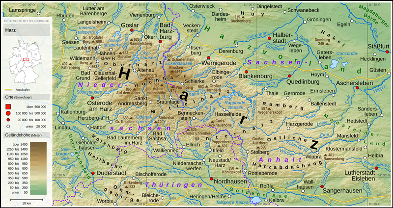 Die Urlaubsregion Harz - Wandern und Kuren