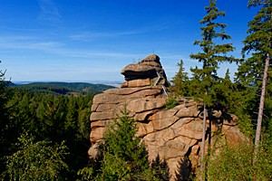 Markante Felsen im Harz