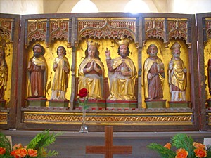 Der Altar der Klosterkirche im Kloster St. Vitus in Drübeck