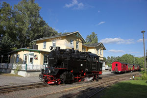 Der Bahnhof in Hasselfelde. Harz-Urlauber können von hier aus mit der Selketalbahn in die umgebenden Städte im Harz starten